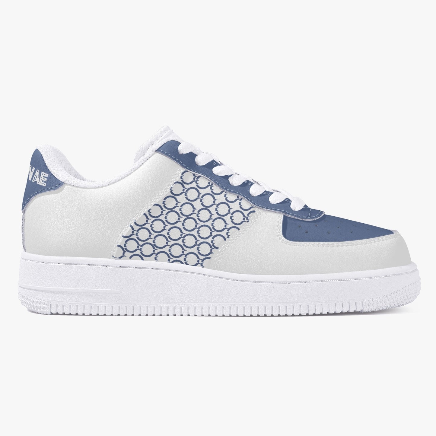 Low-Top Leather Sports Sneakers Light Purple