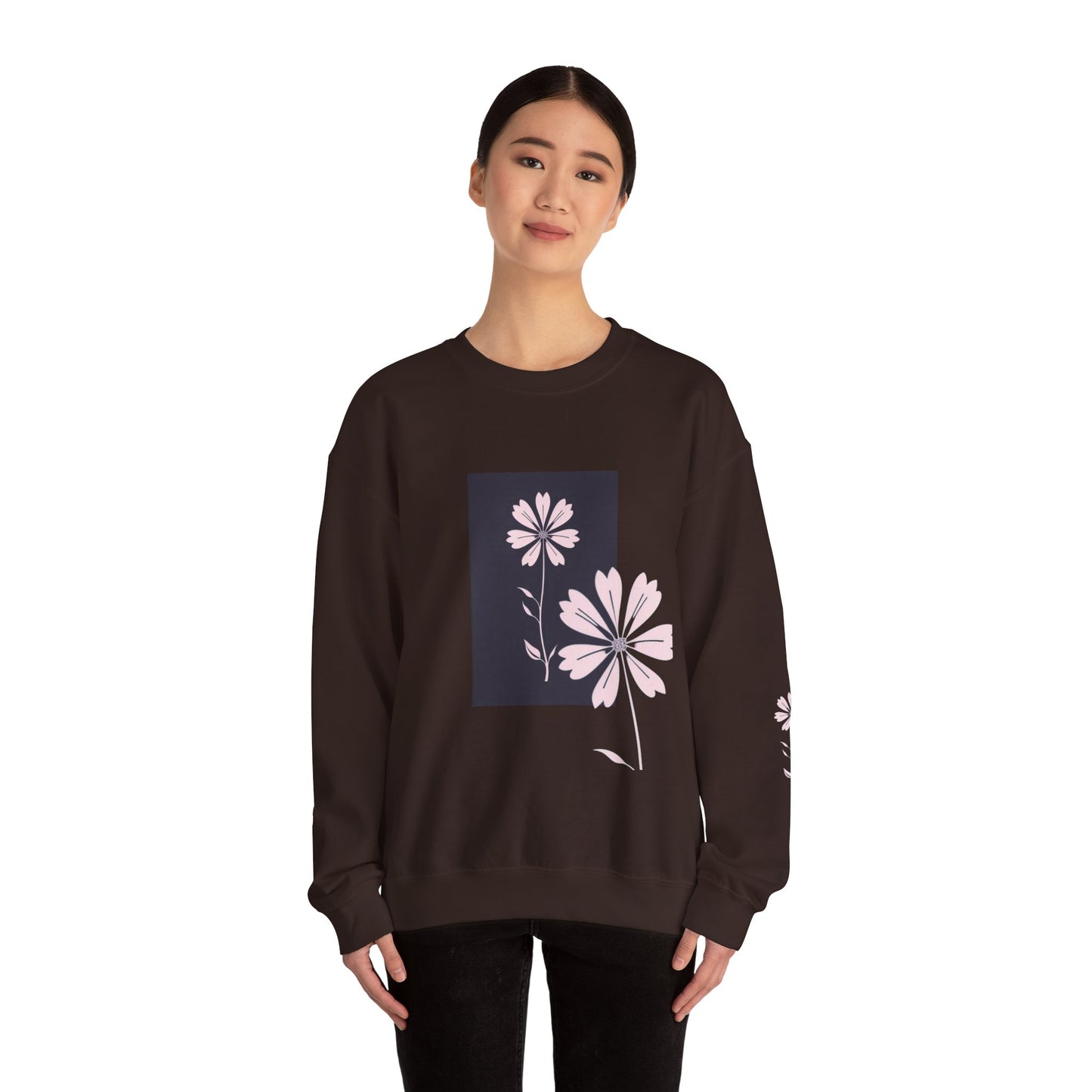 Flowers Women Heavy Blend™ Crewneck Sweatshirt