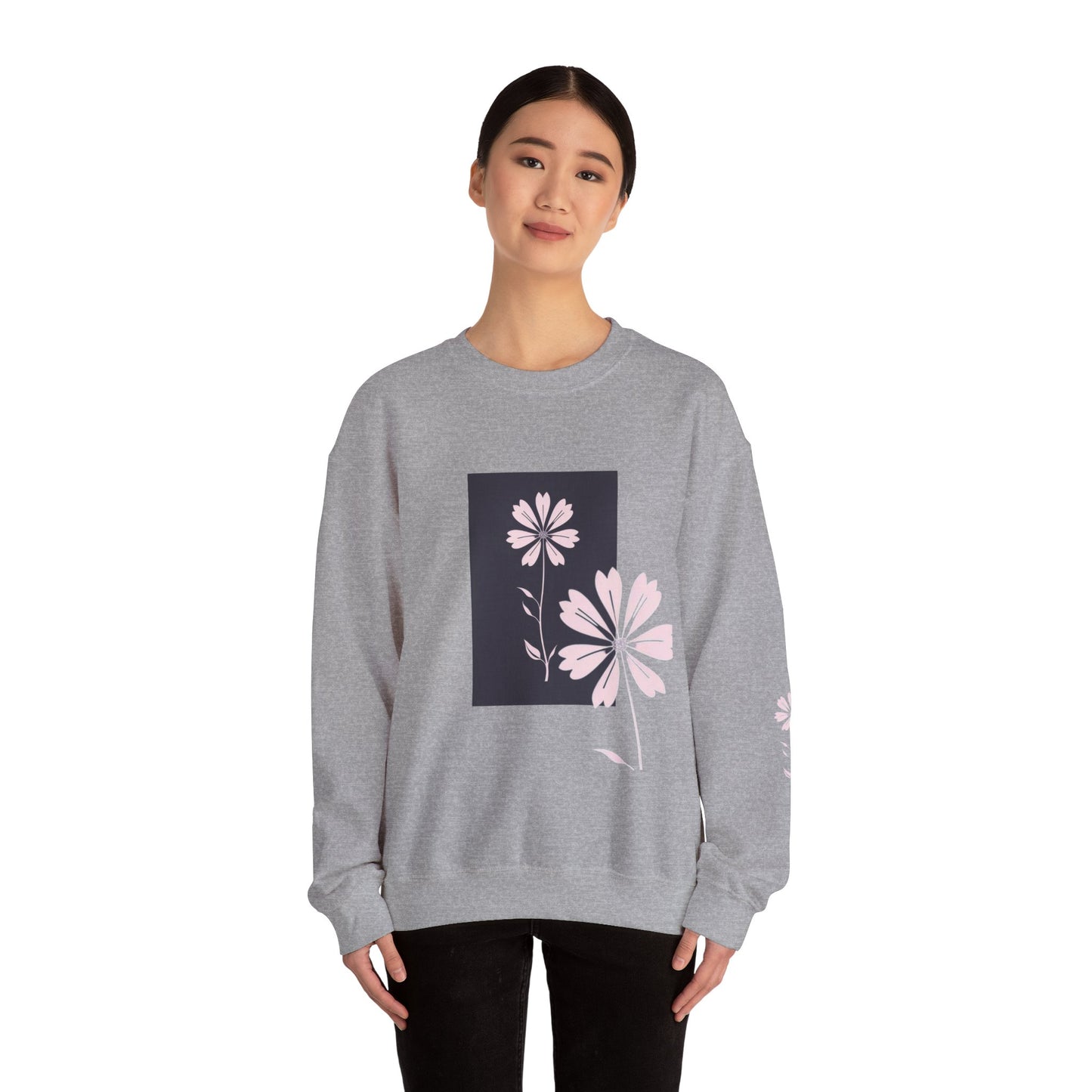 Flowers Women Heavy Blend™ Crewneck Sweatshirt