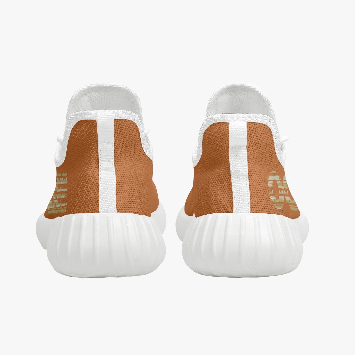 Mesh Knit Sneakers - Orange