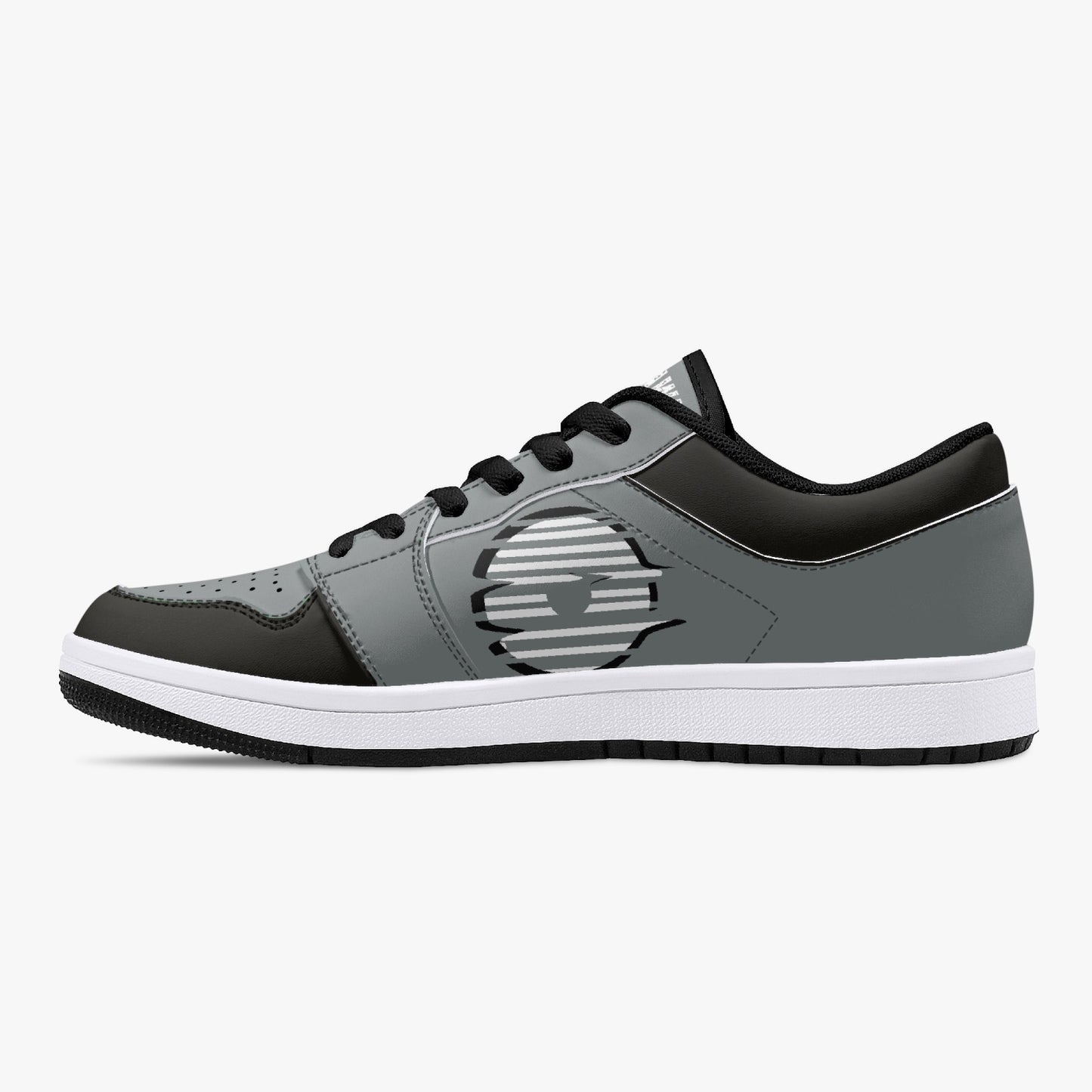 Low-Top Leather Gray Sneakers