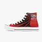 Sunset Black High-Top Canvas Shoes