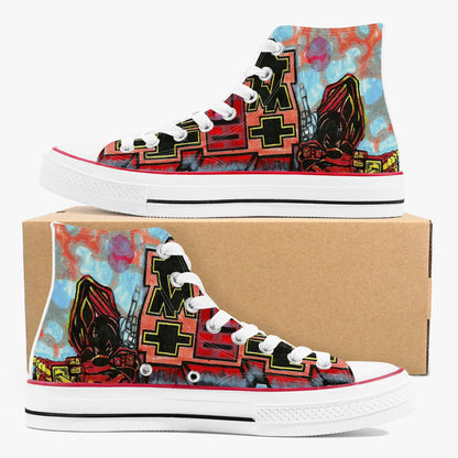 Urban High-Top Canvas Shoes