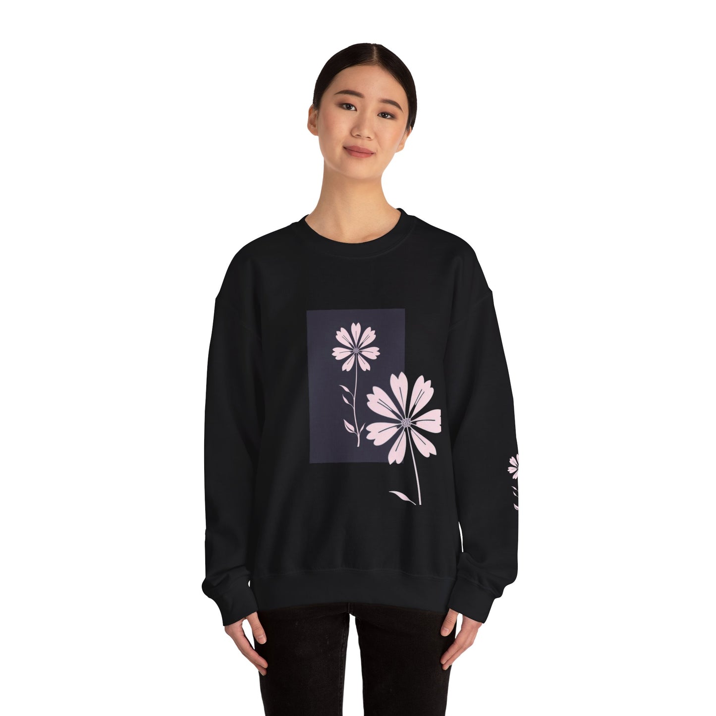 Flowers Women Heavy Blend™ Crewneck Sweatshirt