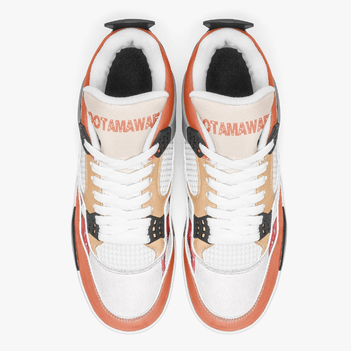 Basketball Sneakers - Orange Splash