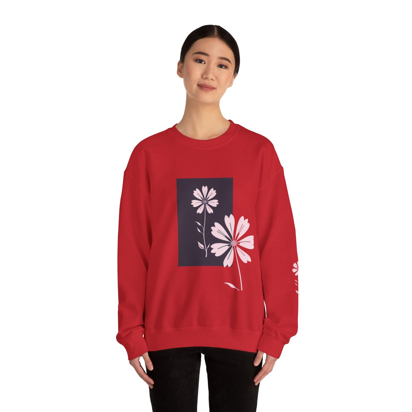 Flowers Women Heavy Blend™ Crewneck Sweatshirt