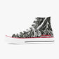 High-Top Canvas Shoes - Black drawing