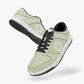 Dunk Stylish Low-Top Leather Sneakers Beige-White logo