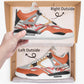 Basketball Sneakers - Orange Splash