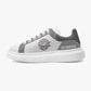 Lifestyle Low-Top Leather Sneakers Grey