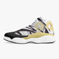 Leather Basketball Sneakers - Black-Yellow