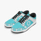 Dunk Stylish Low-Top Leather Sneakers Blue-White logo