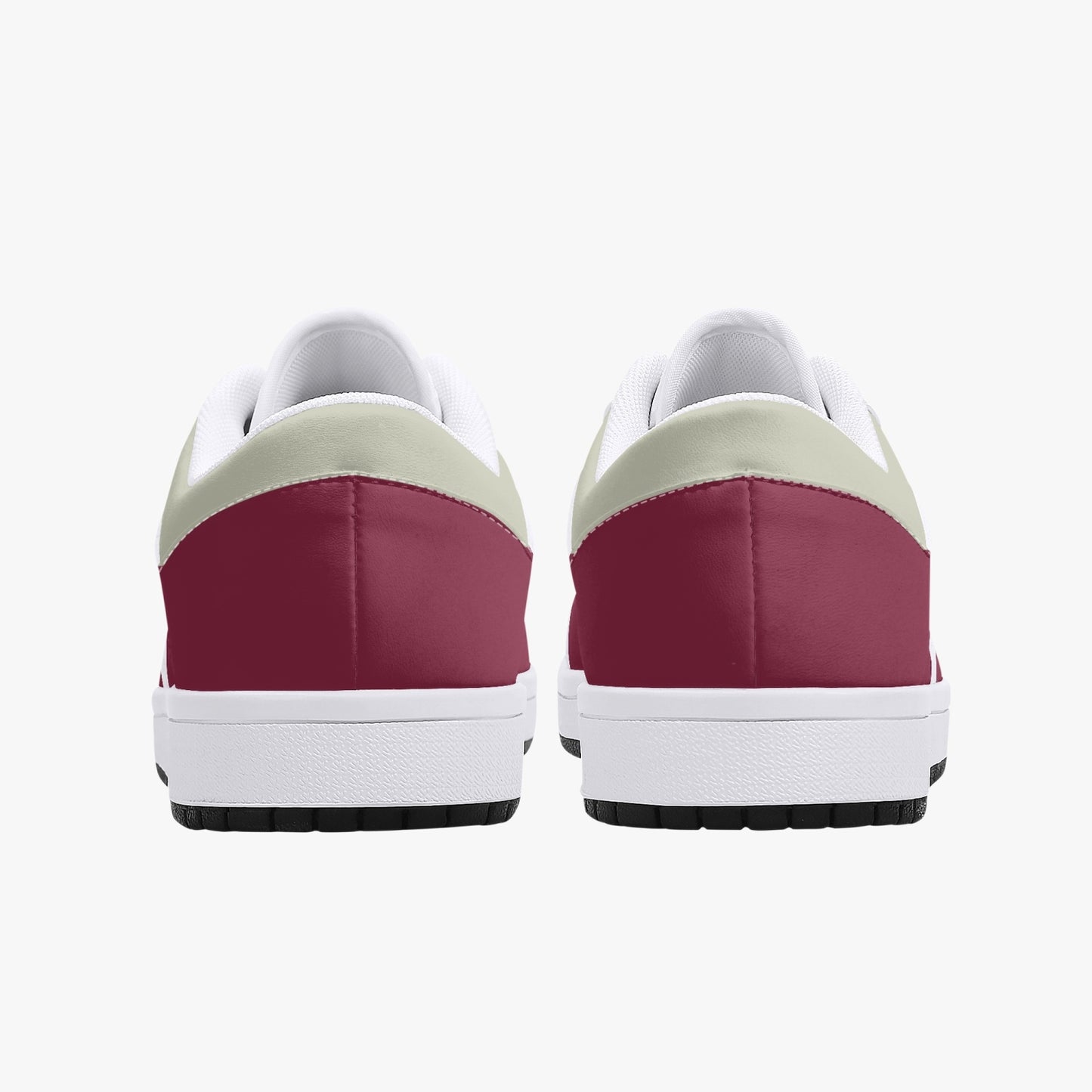 Low-Top Leather Sneakers - Tinto