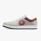 Low-Top Leather Sneakers - Beige/Tinto