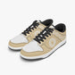 Dunk Stylish Low-Top Leather Sneakers Light Orange-White Logo