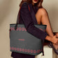 PU Leather  Shoulder Bag- With a small bag Black