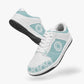 Dunk Stylish Low-Top Leather Sneakers LighBlue-White logo