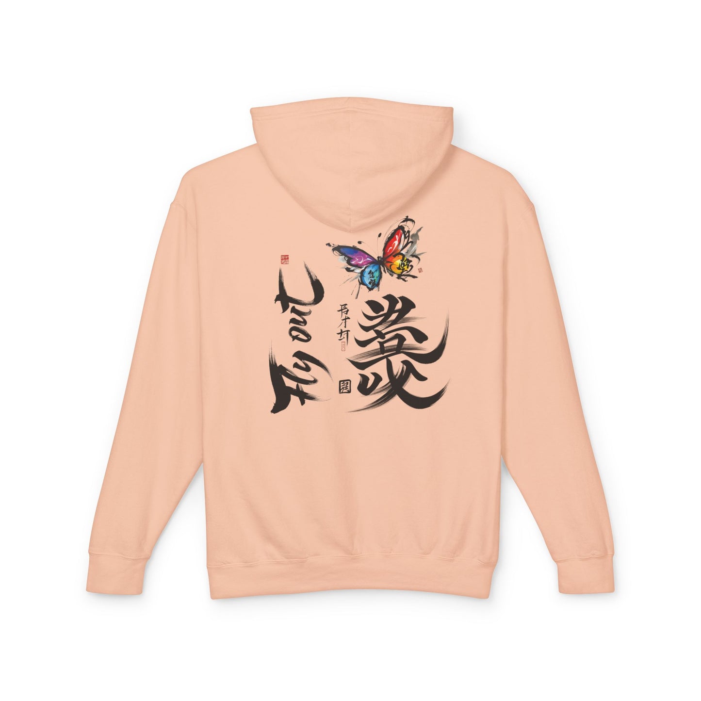 Unisex Lightweight Hooded Sweatshirt graffiti butterfly Fly out