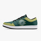 Low-Top Leather Sneakers Olive color