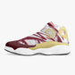 Leather Basketball Sneakers - Tinto/Yellow