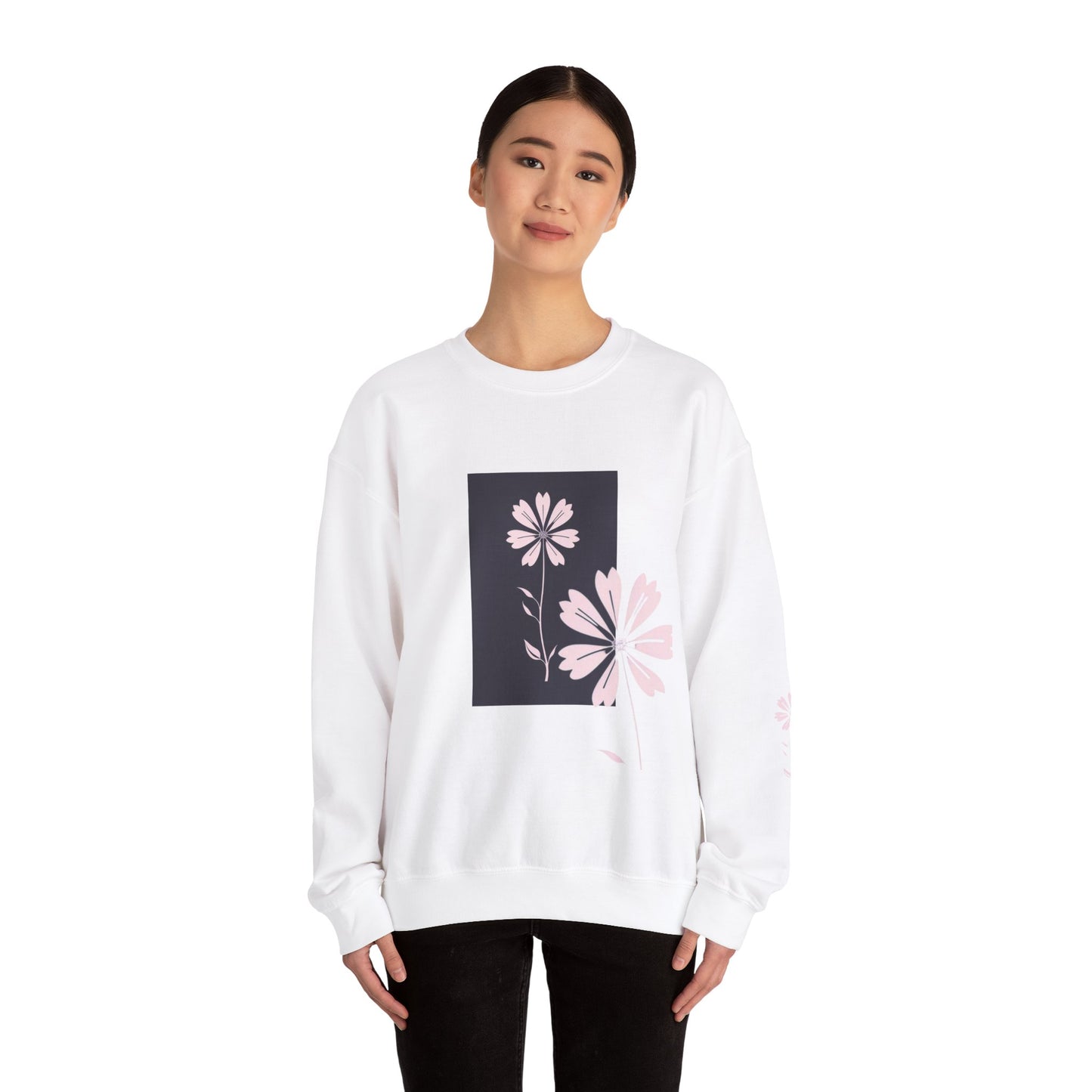 Flowers Women Heavy Blend™ Crewneck Sweatshirt