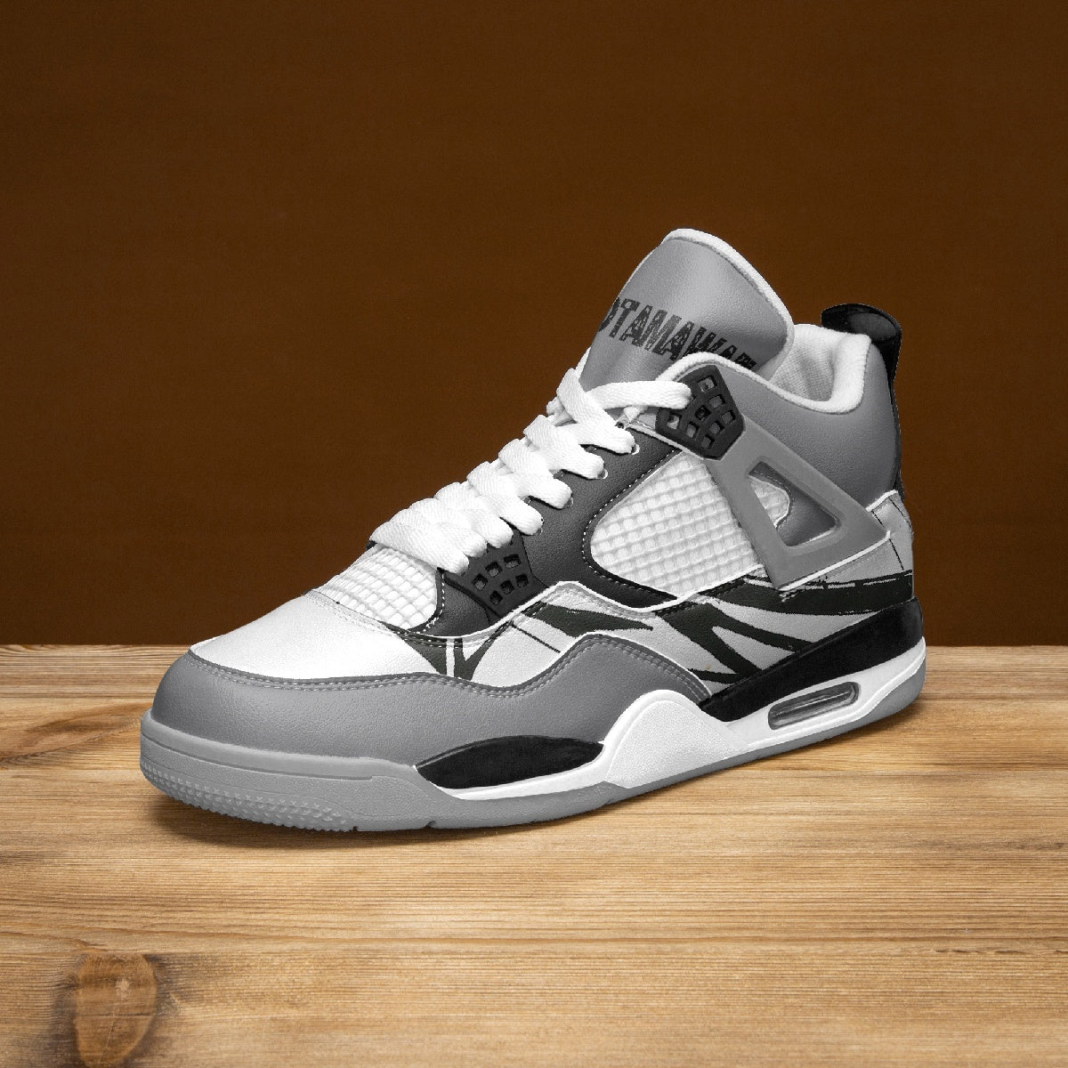 AJ4 Basketball Sneakers -Grey Sole and Greys