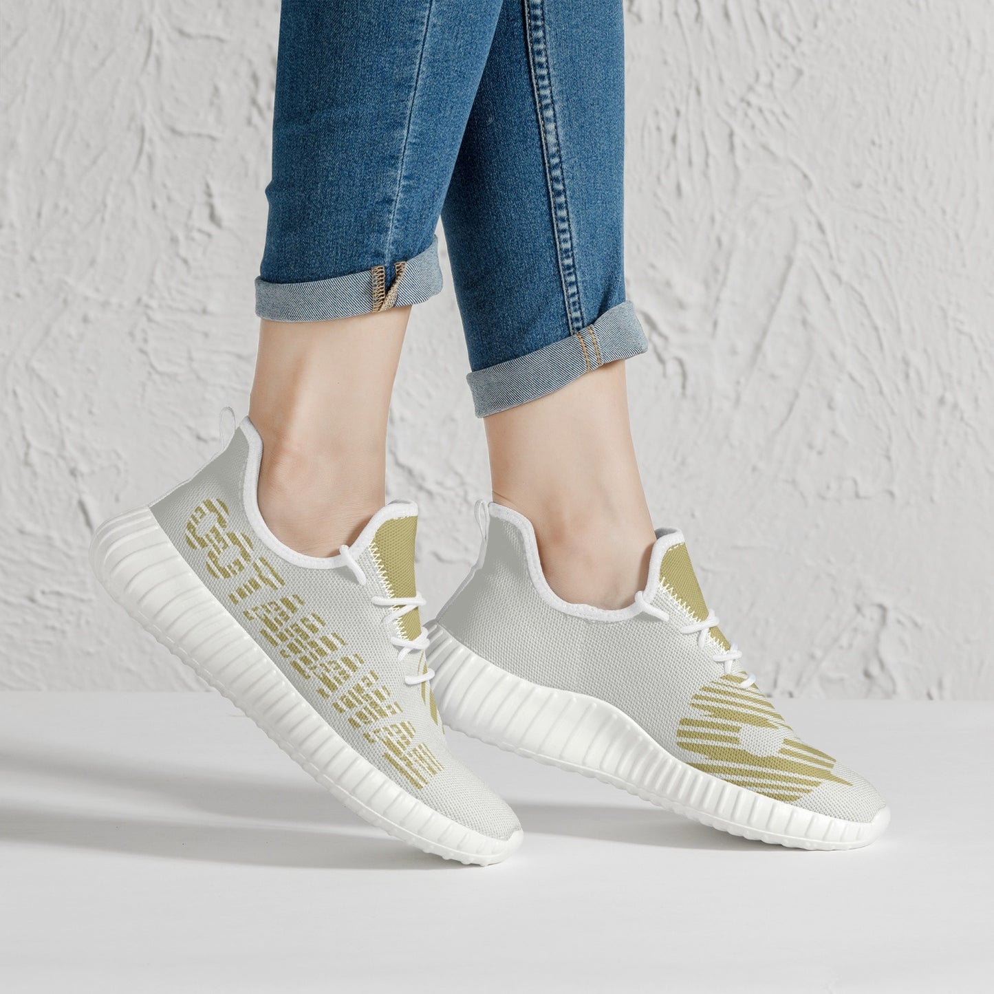 Mesh Knit Sneakers Gold OOT's