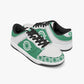 Dunk Stylish Low-Top Leather Sneakers Green-White logo