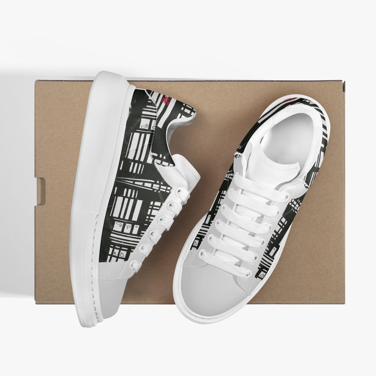 Lifestyle Low-Top Leather Sneakers City Windows