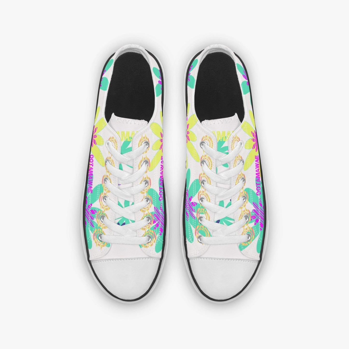 Low Canvas Shoes-White sole Blooming