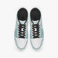 Dunk Stylish Low-Top Leather Sneakers LighBlue-White logo