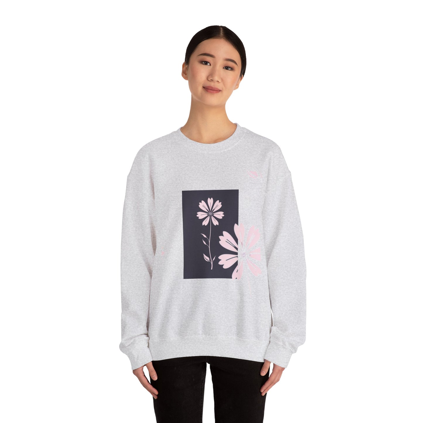 Flowers Women Heavy Blend™ Crewneck Sweatshirt