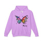 Unisex Lightweight Hooded Sweatshirt graffiti butterfly Fly out