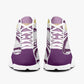 Leather Basketball Sneakers - Purple/Yellow