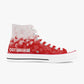 Red Leaves High-Top Canvas Shoes