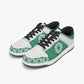 Dunk Stylish Low-Top Leather Sneakers Green-White logo