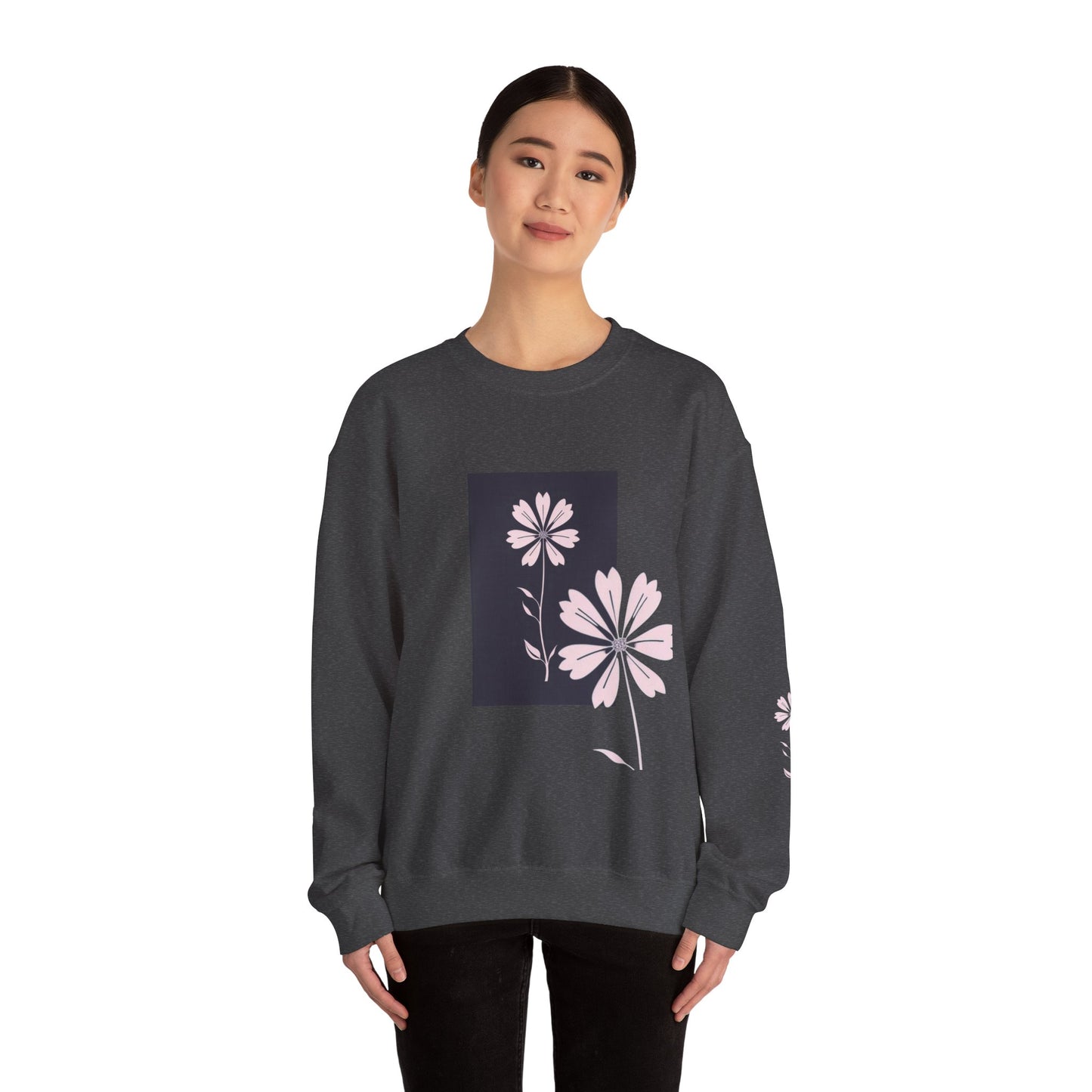 Flowers Women Heavy Blend™ Crewneck Sweatshirt