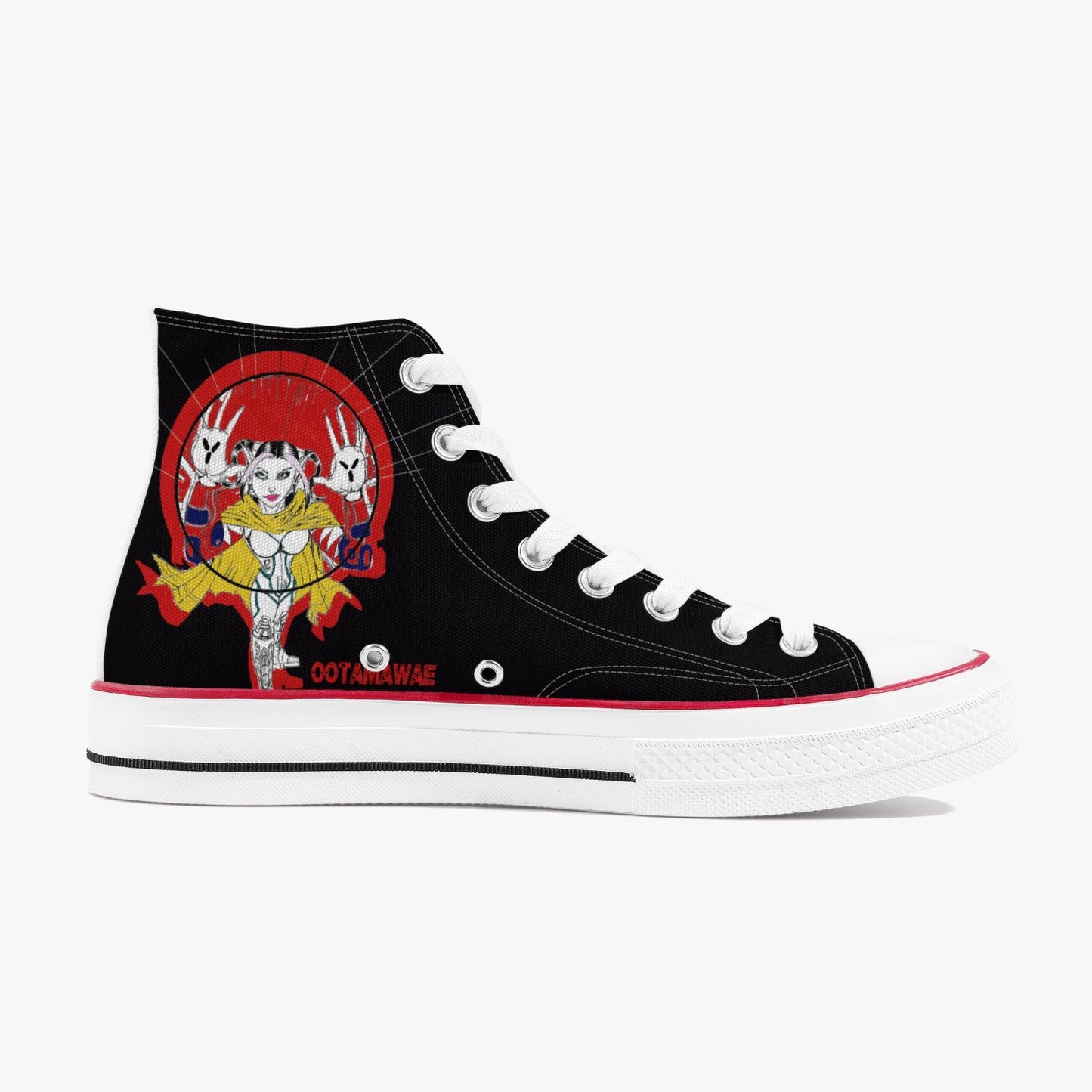 Bubble Girl High Canvas Shoes - Black