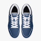 Low-Top Leather Sneakers - Blue Navy/Grey