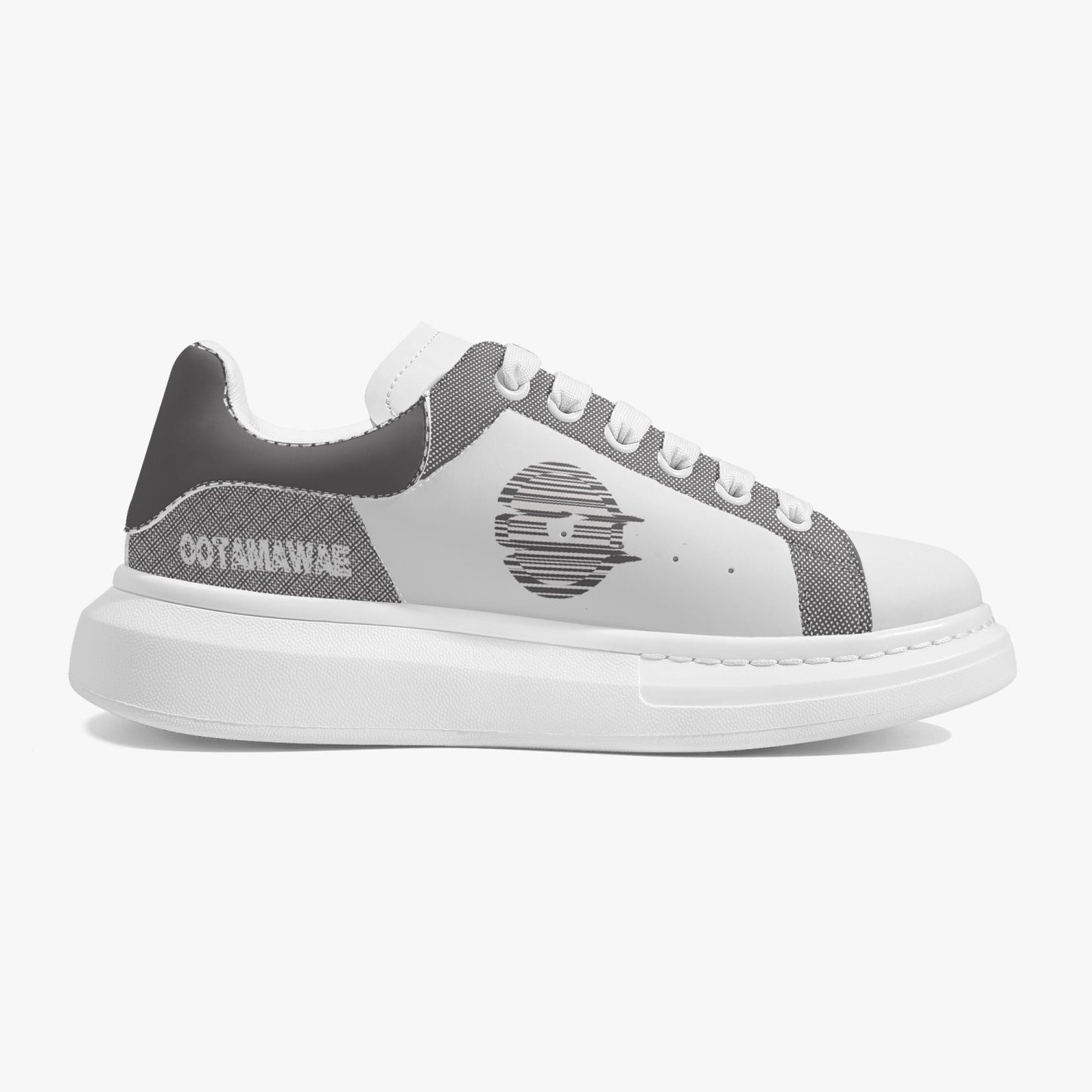 Lifestyle Low-Top Leather Sneakers Grey