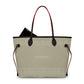 PU  Leather Shoulder Bag- With a small bag Beige