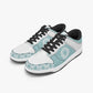 Dunk Stylish Low-Top Leather Sneakers LighBlue-White logo