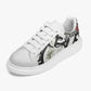 Lifestyle Low-Top Leather Sneakers Black Eyes