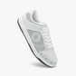 Dunk Stylish Low-Top Leather Sneakers Grey-white logo