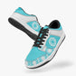 Dunk Stylish Low-Top Leather Sneakers Blue-White logo