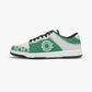 Dunk Stylish Low-Top Leather Sneakers Green-White logo