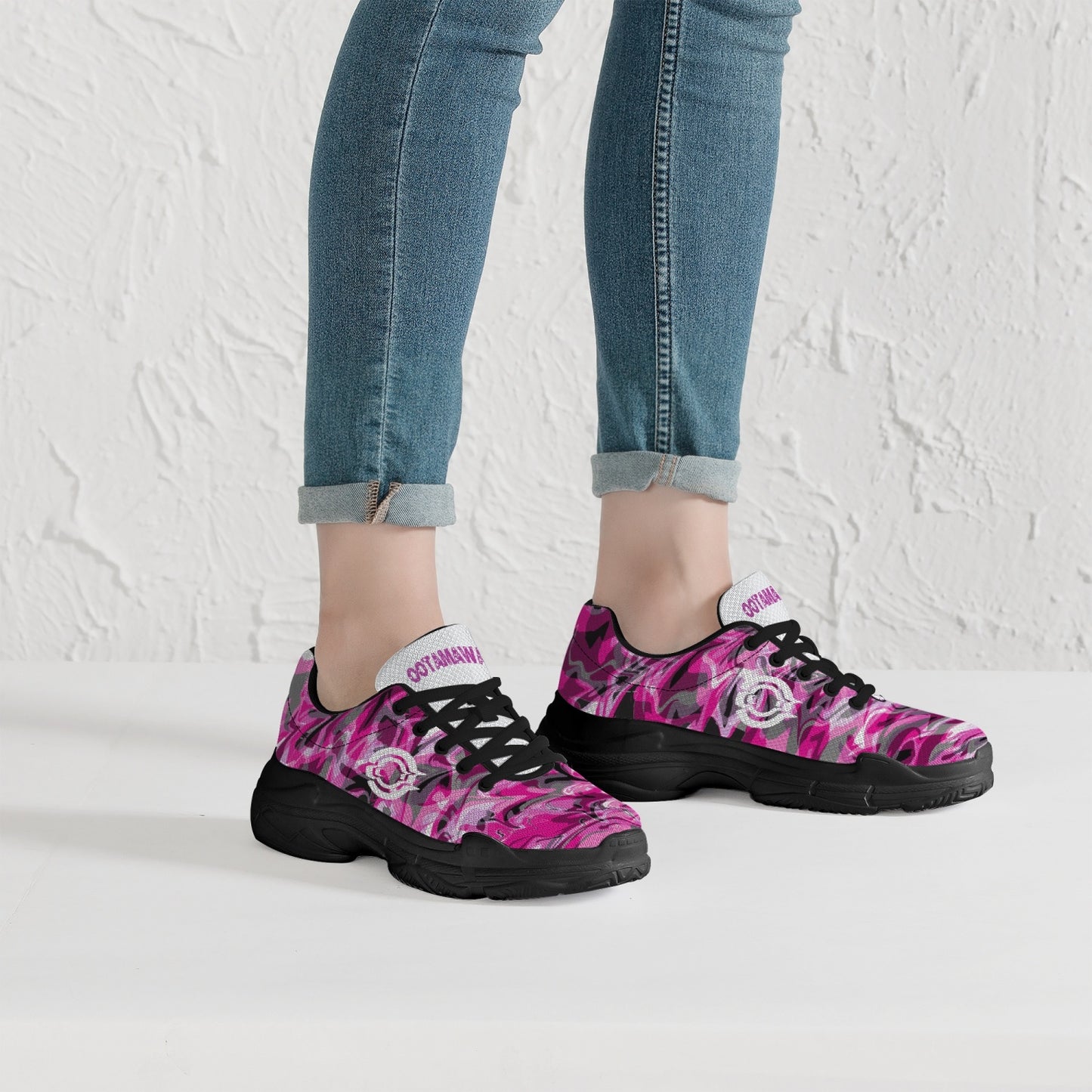 Trendy Chunky Sneakers - Pinkish