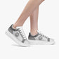 Lifestyle Low-Top Leather Sneakers Grey