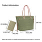 PU Shoulder Bag- With a small bag - Green