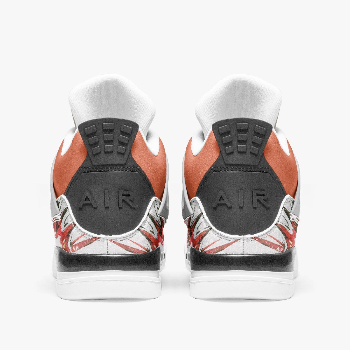 Basketball Sneakers - Orange Splash